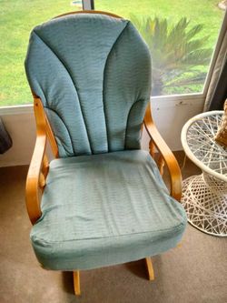 Pair of Wooden Glider Rocking Chairs-AVAILABLE