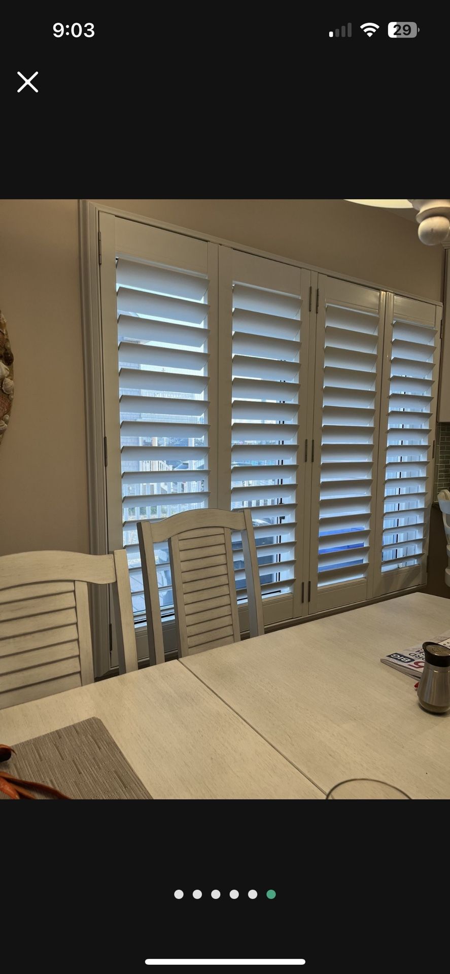 Hunter Douglas Plantation Shutters - White Vinyl