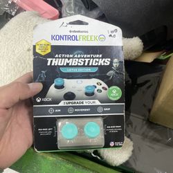 KontrolFreek FPS Freel Lotus Teal Clear Xbox One Thumbsticks 4 Prong
