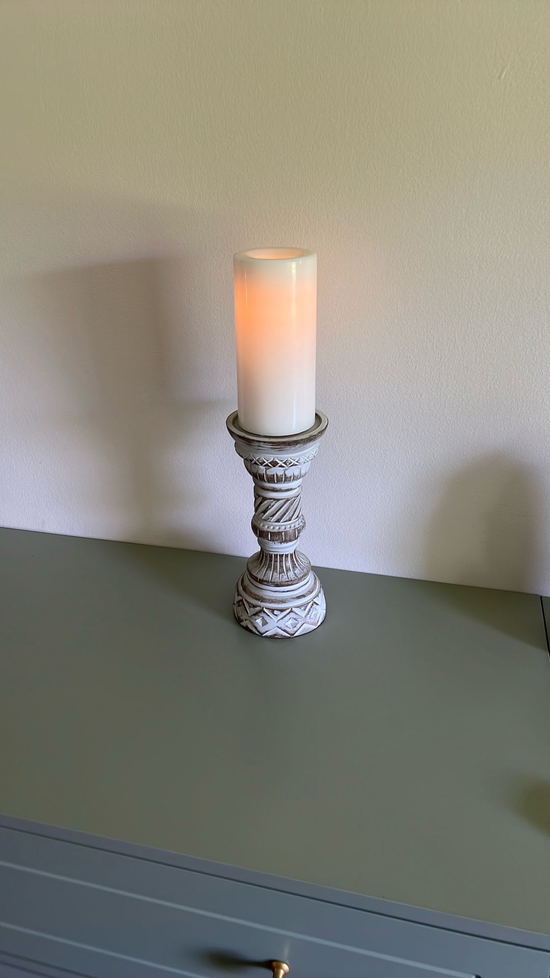 Candle Holder With Candle