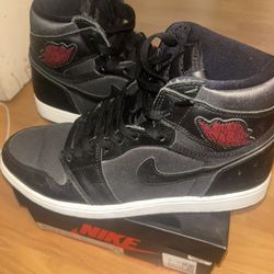 Black/red Gym Air Jorden 1
