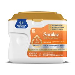 (2) Similac 360 Sensitive 20.1oz Powder