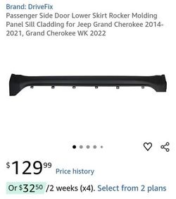 Passenger Side Door Lower Skirt Rocker Molding Panel 2014-21 Jeep