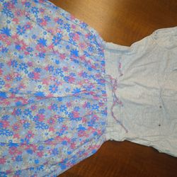 Selena Gomez Cotten Floral Dress