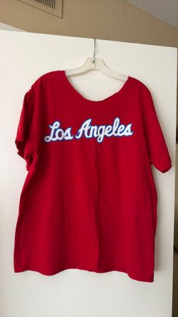 Men’s Red Clippers Tee Shirt Size L