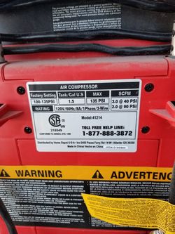 Electric compressor 135psi