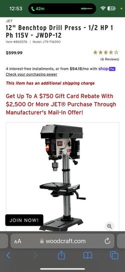 Jet Drill Press