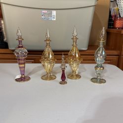 Egyptian Bottles For Oils And Scents 