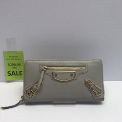 BALENCIAGA WOMEN GRAY LONG WALLET 
