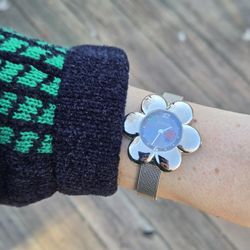 Y2k Flower Watch W Ladybug