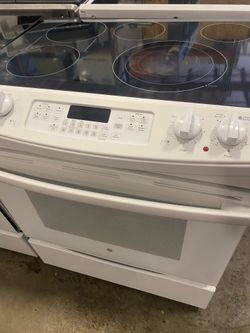 ELECTRIC SLIDE IN GLASS TOP STOVE RANGE OVEN WARRANTY DELIVERY