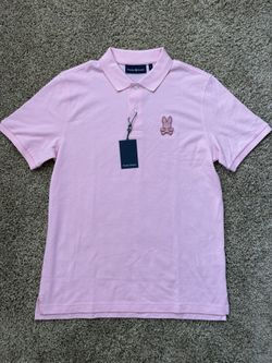 NWT Psycho Bunny Patrick Pink Romance Rose Preppy Polo Mens Size Medium 5