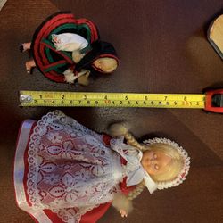 Antique vintage Scandinavian Dolls 