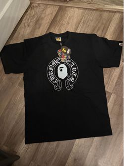 Black bape chrome hearts tee