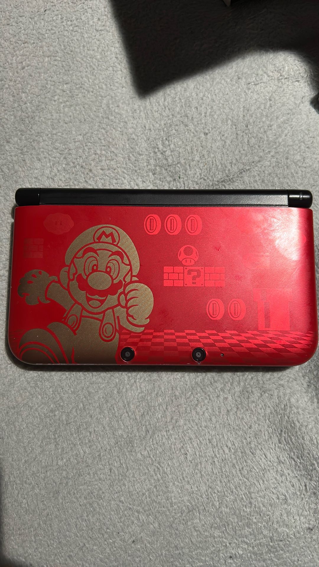 Used 3DS XL Limited Edition Super Mario Bros with Super Mario Bros. Case