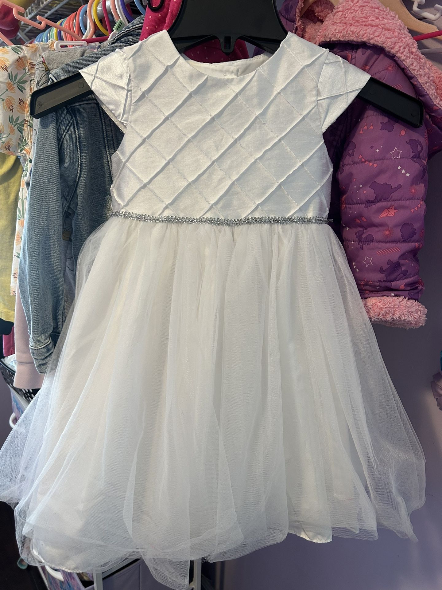 All White Dress For Easter or Baptism Size 3