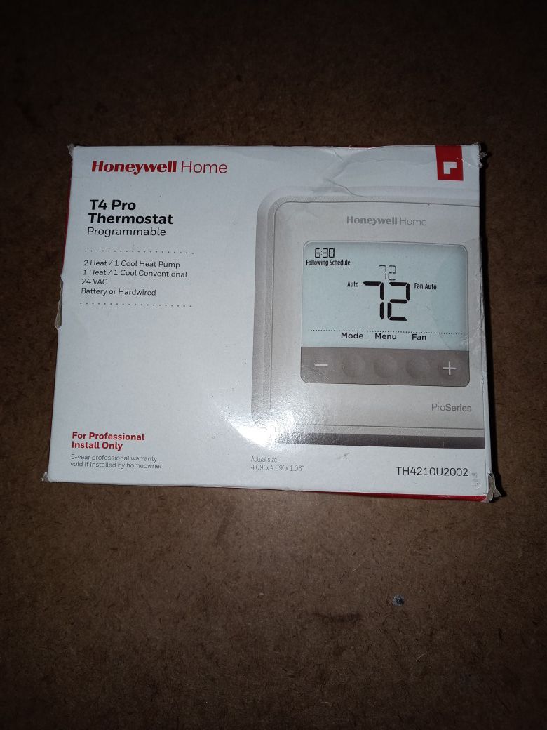 Honeywell digital thermostat