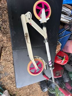 Teen female scooter