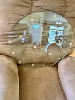 Round Glass Tabletop 22"  1/4" thick