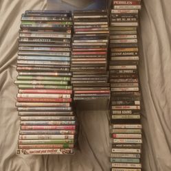 LOT of vintage cassettes CDs and DVDs