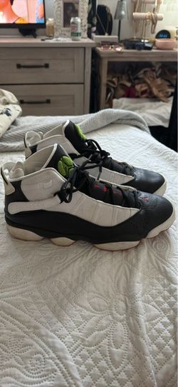 Jordan 6 Rings Black White Sneakers