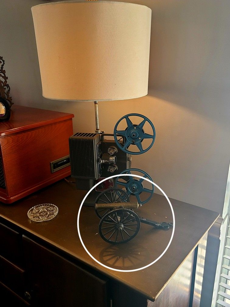 Cast Iron and Brass Miniature Cannon