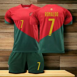 RONALDO #7 PORTUGAL Home 22/23 Men's Fútbol Sports Soccer Jersey T-Shirts & Shorts
RONALDO #7 PORTUGAL Playera Deportiva Para Hombre Camiseta y Chort
