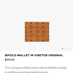 MCM Bifold Wallet Visetos Original - BRAND NEW