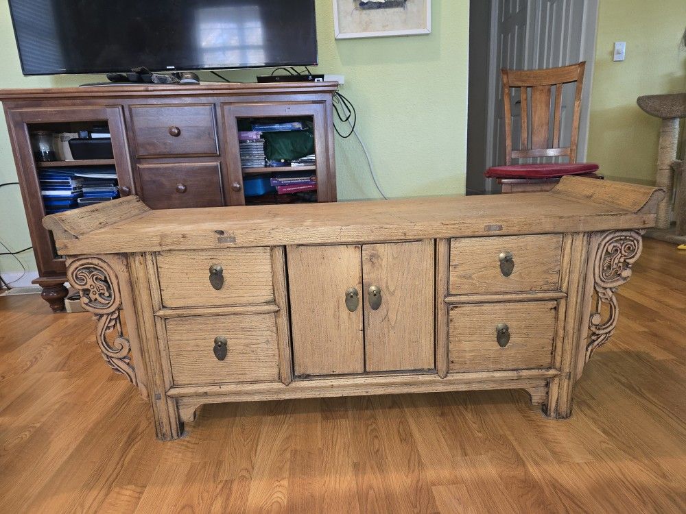 Antique Chinese Oak Cabinet