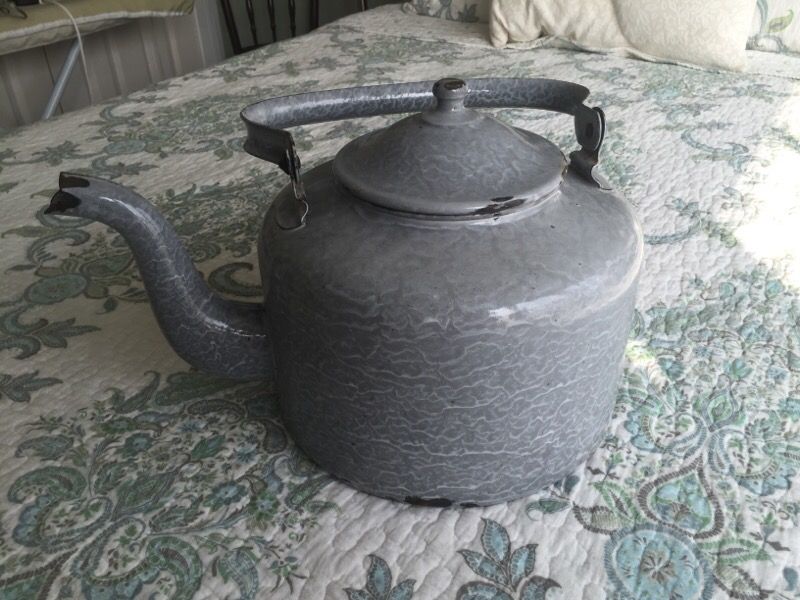 Large antique German boiling tea or water pot