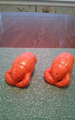 Vintage Lobster Salt and Pepper Shakers