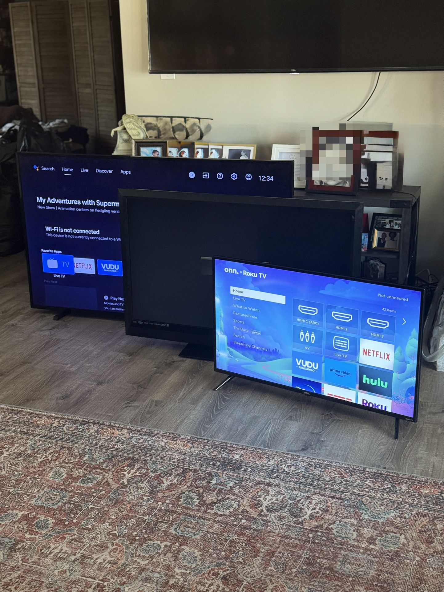 Three TV’s