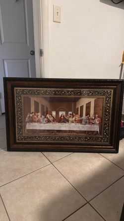 Last supper frame wall decor