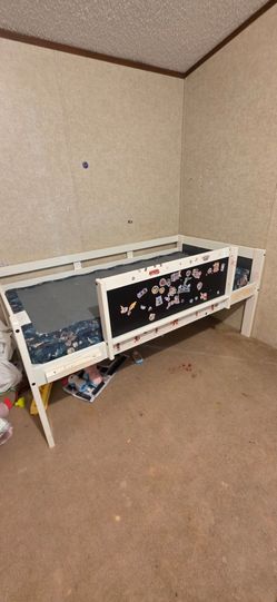 Donco Twin Junior Low Loft Bed Frame – White | Twin Size | Good Condition