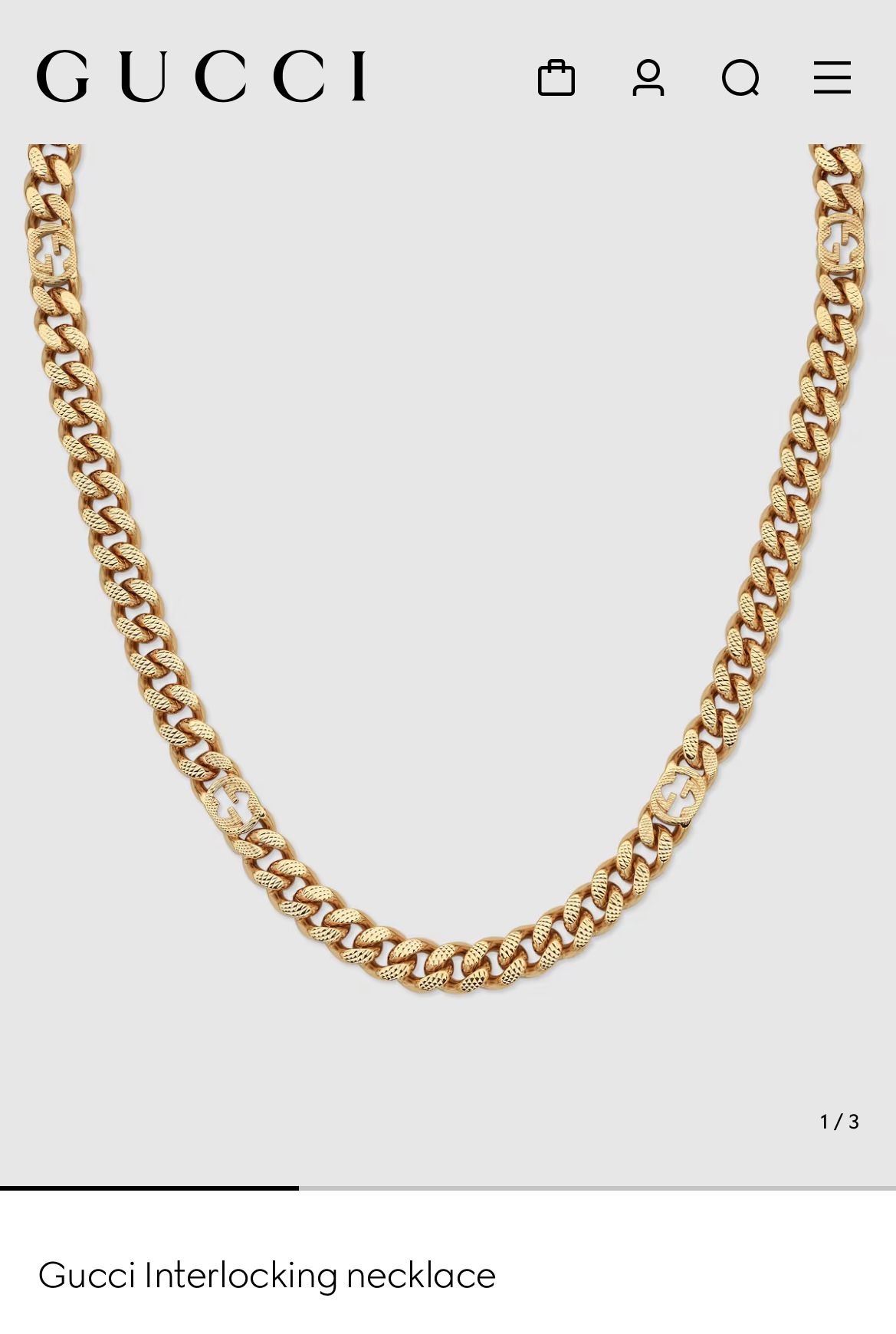 Gucci Interlocking necklace