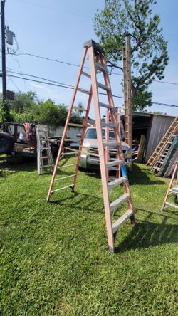 10ft Warner Orange Fiberglass Ext Ladder