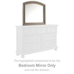 Lettner Light Gray Bedroom Mirror (Mirror Only)