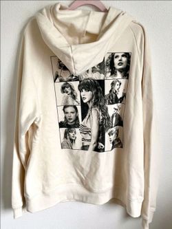 Taylor swift eras tour 2023 merch XL hoodie cream color