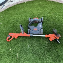 Black and Decker Weed Wacker with Lawn Mower Attachment