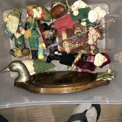 Various Fishermen Christmas Ornaments