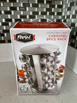 17 Pc Stainless Steel Spice Rack