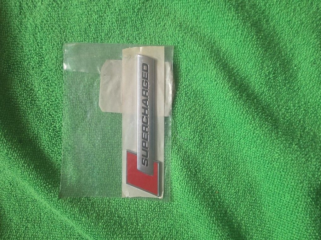 Audi Emblem "Supercharged" OEM