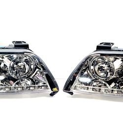 Headlights for 02-04 Audi A6 C5 Typ 4B Led Drl/ Turn Signal Projector 