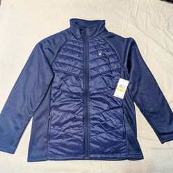 NEW Spyder Men's Nova Full Zip Hybrid Jacket - MEDIUM - NAVY BLUE