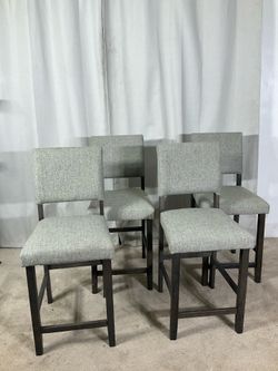 Juego de 4 Sillas Altas en Color Gris SEE MY OFFERS FOR POST IN ENGLISH