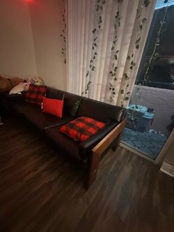 back  Faux Leather  Sofa