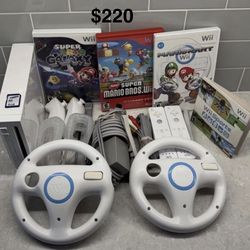 NINTENDO WII BUNDLE with Games and Controllers