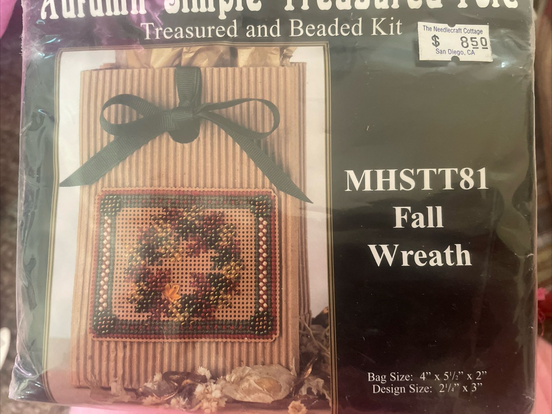 Mill Hill Fall Wreath Simple And Treasured Tote Complete Kit