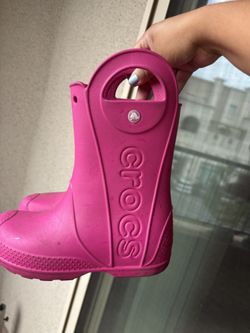 Pink Croc Boots