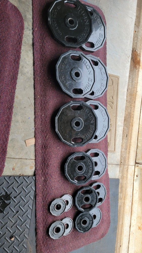 360lb Iron Grip Plate Set